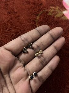Ear Studs Combo Of 3