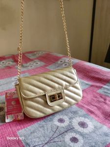 Lino Perros Gold Toned Sling Bag(NO TAGS)