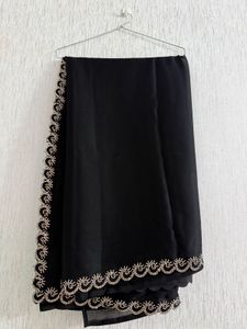 black saree