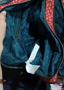 Colorful Embroidered Satchel