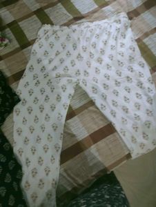 Black And White Kurta Pant Set