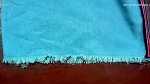 Light Blue Wide-Leg Jeans with Racing Stripe