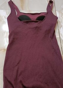 purple bodycon dress