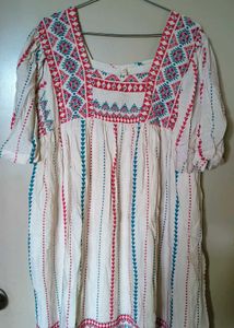 Boho Embroidered Dress