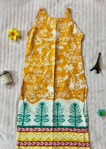 Printed Sleeveless Kurti