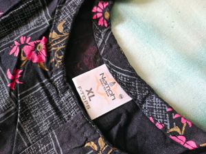 Women Black Maternity Anarkali Kurta