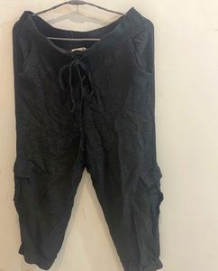 Black Charcoal Joggers (By Mango)