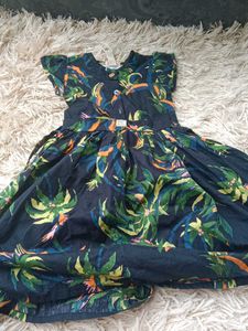 Tropical Print Dress