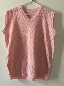 Pink Knitted Vest