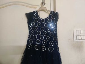 Elegant Navy Blue Dress &#34;L &#34;Size