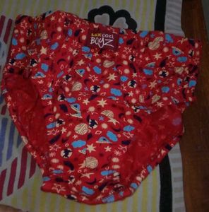 Lux Cozi Boyz Red Printed Briefs