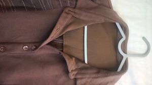 Brown Button-Up Shirt