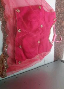 beautiful bright pink cape blouse