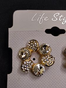 White Stone Stud