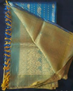 Kanjeevaram Silk Saree with Stiched Blouse