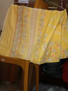 Yellow Floral Print Kurti