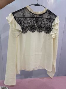 Elegant Lace Detail Top