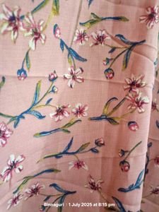 🌸 Elegant Pink Floral Flared Sleeve Top