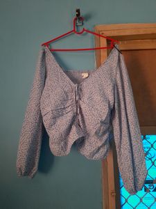 Blue Flower Top