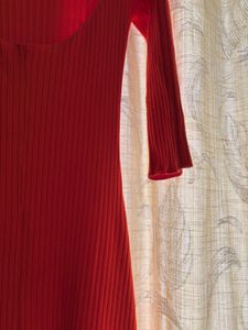 Zara Ribbed Midi Dress