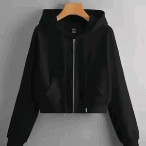 Black Zip-Up Hoodie