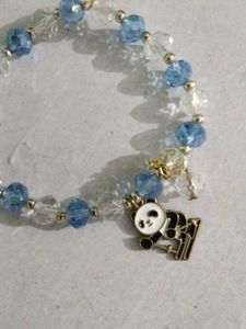 Beaded Panda Charm Bracelet