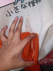 Hoodie Dinosaur Orange And White