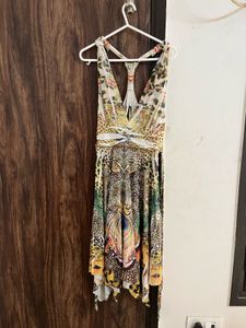 asymmetrical Animal print Dress