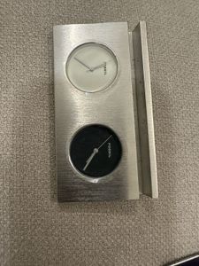 Fossil Dual Time Table Clock with Card Holder