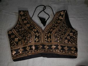 Black And Golden Blouse