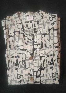 White &amp; Black Kurta For Women
