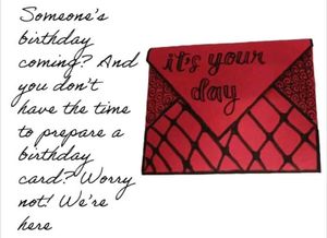 Birthday Card Inside Envelope + Surprise Freebee
