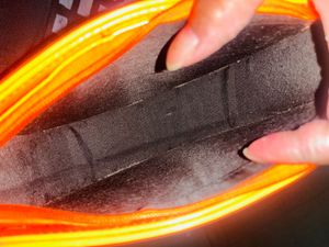 Orange Semi-Circle Clutch