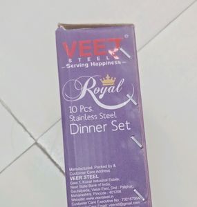 Veer Royal 10pcs Stainless Steel Dinner Set