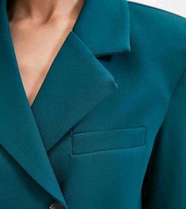 Cropped Blazer Single Breasted
