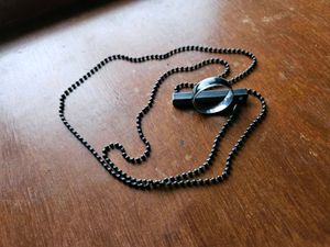 Modernist Circle Pendant Necklace