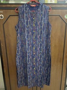 Blue Printed Kurta