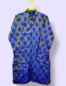 Sojanya Royal Blue & Gold Designer Kurta