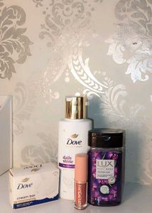 mini cute Dove & LUX Bath Set