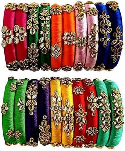 Colorful Silk Thread Bangles