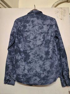Stylish Blue Patterned Shirt