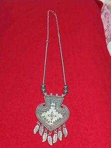 Silver Tone Statement Necklace