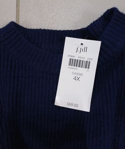 Stylish Knitted Sweater top, Ribbed Fit 💙