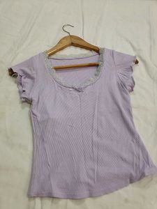 Lavender Lace Top
