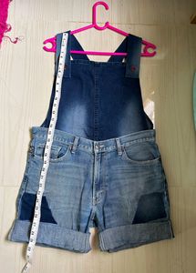 Denim Dungree Shorts