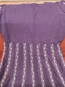 BrandNew Lavender Lucknow Embroidered Kurta