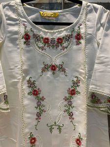 White Kurta Set