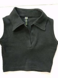 Mini Crop Top Slightly Deep Necked