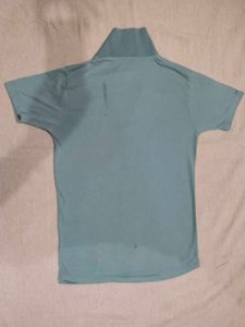 Retro Blue Polo Shirt