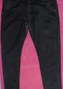 Pure Black Customised Jeans Pant